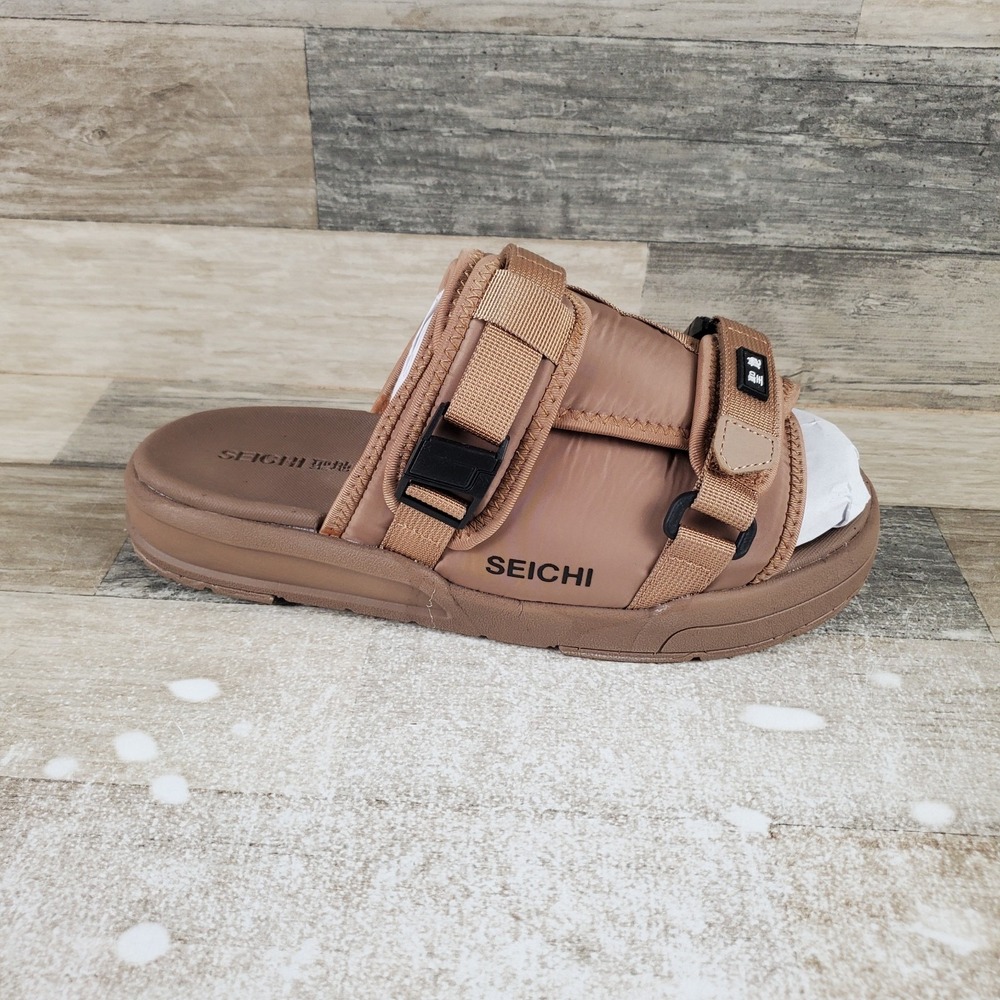 Seichi Yoroi V2 Mens Sandals Sz 10 Mocha Comfort Polyester Slip On Open Toe